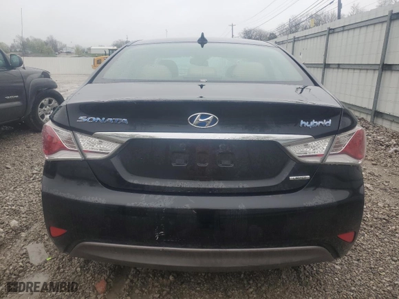 2013 Hyundai Sonata Hybrid with VIN KMHEC4A40DA089974, listed as a Copart auction lot 51865155 with 0 mi miles and Salvage Title. Bid and sale history available at carsss.com. Image 6.