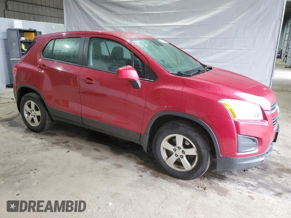 2015 Chevrolet Trax LS with VIN KL7CJPSB3FB244916, listed as a Copart auction lot 54825345 with 120,780 mi miles and Clean Title. Bid and sale history available at DreamBid. Image 4.