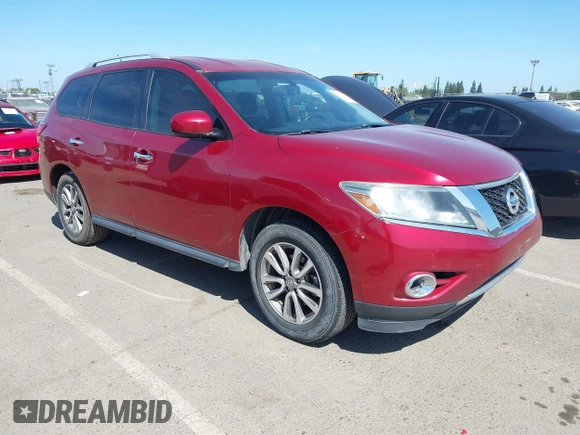 2015 Nissan Pathfinder SL with VIN 5N1AR2MMXFC685162, listed as a IAAI auction lot 42325622 with 172,897 mi miles and . Bid and sale history available at DreamBid. Image 1.