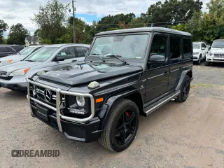 2017 Mercedes-Benz G-Class AMG G 63 with VIN WDCYC7DF2HX268420, listed as a Copart auction lot 73296414 with 106,843 mi miles and Clean Title. Bid and sale history available at carsss.com. Image 1.