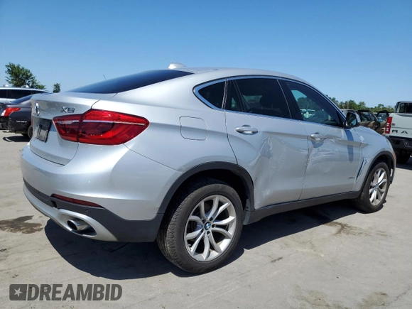 2016 BMW X6 xDrive35i with VIN 5UXKU2C56G0N83750, listed as a Copart auction lot 49053393 with 123,914 mi miles. Bid and sale history available at carsss.com. Image 3.
