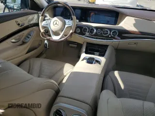 2020 Mercedes-Benz S-Class S 560 with VIN W1KUG8DB4LA569882, listed as a Copart auction lot 45408425 with 27,361 mi miles and Salvage Title. Bid and sale history available at carsss.com. Image 8.