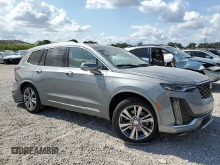 2024 Cadillac XT6 FWD Premium Luxury with VIN 1GYKPCRS1RZ715026, listed as a Copart auction lot 48817915 with 10,550 mi miles and Non Repairable. Bid and sale history available at carsss.com. Image 4.