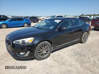 2014 Kia Cadenza Premium with VIN KNALN4D73E5148342, listed as a Copart auction lot 46163195 with 148,446 mi miles and Clean Title. Bid and sale history available at carsss.com. Image 1.