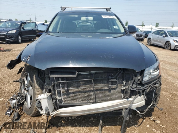 2012 Audi Q5 Premium Plus with VIN WA1DKAFP9CA004546, listed as a Copart auction lot 59537775 with 187,338 mi miles and Salvage title. Bid and sale history available at DreamBid. Image 5.