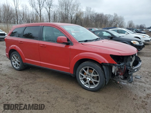2015 Dodge Journey R/T z VIN 3C4PDCEG3FT688081, wystawiony jako Copart lot #52130025 z przebiegiem 63 813 mil mil oraz Czysty tytuł • Clean title. Historia ofert i sprzedaży dostępna na DreamBid. Obrazek 4.