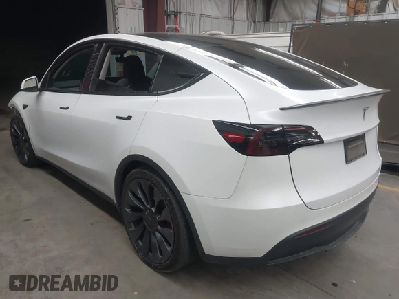 2023 Tesla Model Y Performance with VIN 7SAYGDEF5PF665560, listed as a IAAI auction lot 41809349 with Not Provided miles and . Bid and sale history available at DreamBid. Image 3.