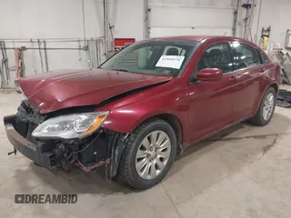 2014 Chrysler 200 LX with VIN 1C3CCBAB8EN207458, listed as a IAAI auction lot 41868158 with 158,610 mi miles. Bid and sale history available at carsss.com. Image 2.