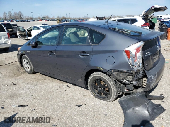 2012 Toyota Prius One with VIN JTDKN3DU4C1543780, listed as a Copart auction lot 50551705 with 174,705 mi miles and Salvage Title. Bid and sale history available at carsss.com. Image 2.