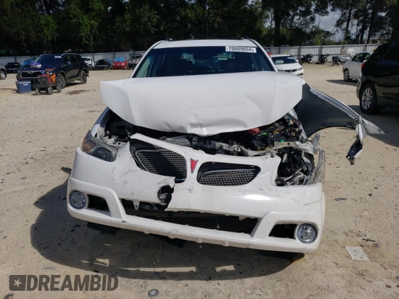 2005 Pontiac Vibe with VIN 5Y2SL63845Z433408, listed as a Copart auction lot 70809854 with 0 mi miles and Salvage Title. Bid and sale history available at carsss.com. Image 5.