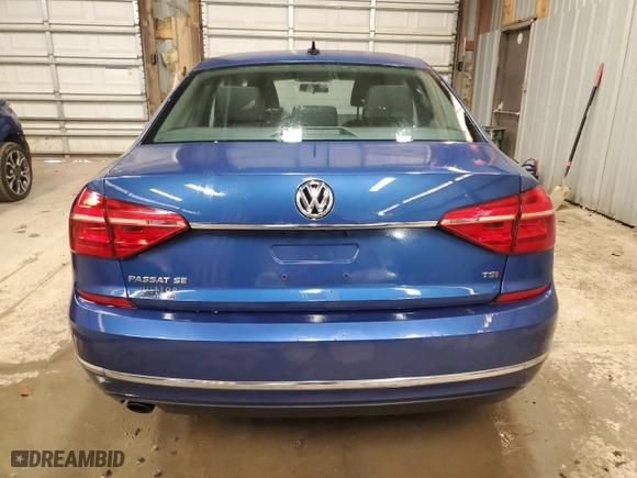 2016 Volkswagen Passat 1.8T SE w/Technology with VIN 1VWBT7A39GC059183, listed as a Copart auction lot 53646805 with 130,223 mi miles and Clean Title. Bid and sale history available at carsss.com. Image 6.