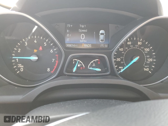 2017 Ford Escape SE with VIN 1FMCU0GD3HUA61918, listed as a Copart auction lot 50931605 with 69,014 mi miles and Clean Title. Bid and sale history available at DreamBid. Image 9.