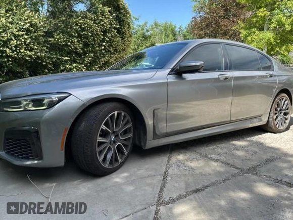 2020 BMW 7 Series 750i xDrive with VIN WBA7U2C05LGJ59633, listed as a Copart auction lot 59625975 with 73,471 mi miles and Clean title. Bid and sale history available at DreamBid. Image 2.