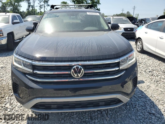 2022 Volkswagen Atlas SE with VIN 1V2JR2CA0NC546229, listed as a Copart auction lot 53565555 with 64,026 mi miles and Salvage title. Bid and sale history available at DreamBid. Image 5.