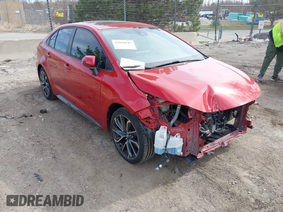 2020 Toyota Corolla SE with VIN JTDP4RCE1LJ021517, listed as a IAAI auction lot 42030107 with 89,714 mi miles and . Bid and sale history available at DreamBid. Image 1.
