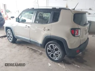 2015 Jeep Renegade Limited with VIN ZACCJBDTXFPC45689, listed as a IAAI auction lot 42365613 with 113,638 mi miles and . Bid and sale history available at DreamBid. Image 3.