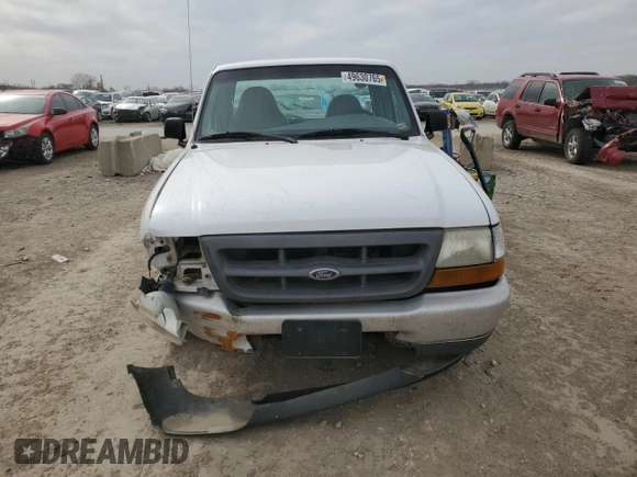 2000 Ford Ranger XL with VIN 1FTYR10V1YPA88554, listed as a Copart auction lot 49630765 with 206,711 mi miles and Salvage Title. Bid and sale history available at carsss.com. Image 5.