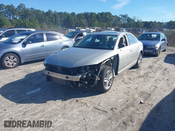 2017 Audi A4 Premium with VIN WAUGNAF4XHN014967, listed as a IAAI auction lot 41571970 with 123,627 mi miles. Bid and sale history available at carsss.com. Image 6.