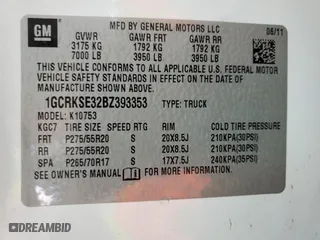 2011 Chevrolet Silverado 1500 LT with VIN 1GCRKSE32BZ393353, listed as a Copart auction lot 52438415 with 242,829 mi miles and Salvage Title. Bid and sale history available at carsss.com. Image 15.