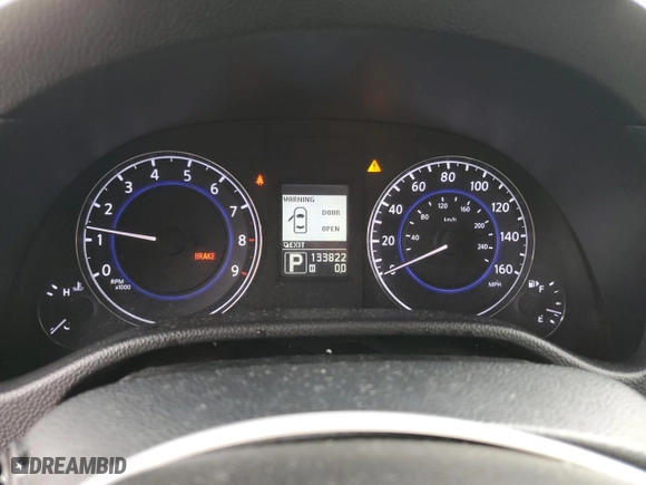 2012 Infiniti G25 Sedan Journey with VIN JN1DV6AP9CM700021, listed as a Copart auction lot 43631315 with 133,822 mi miles and Salvage Title. Bid and sale history available at carsss.com. Image 9.