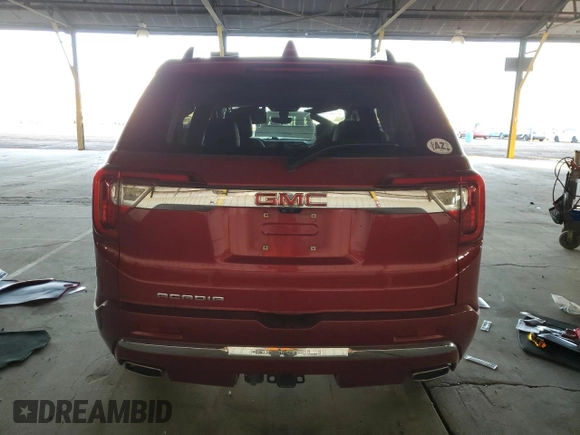 2021 GMC Acadia Denali with VIN 1GKKNPLS5MZ111584, listed as a Copart auction lot 83353144 with 24,655 mi miles and Salvage Title. Bid and sale history available at carsss.com. Image 6.