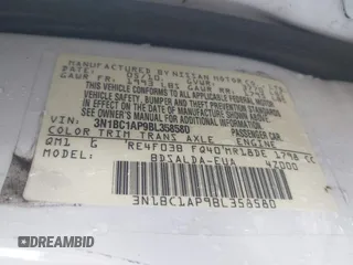 2011 Nissan Versa S with VIN 3N1BC1AP9BL358580, listed as a IAAI auction lot 41801830 with 102,611 mi miles and . Bid and sale history available at DreamBid. Image 9.
