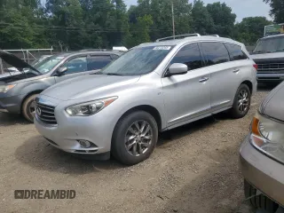 2014 Infiniti QX60 z VIN 5N1AL0MM2EC535793, wystawiony jako Copart lot #66275245 z przebiegiem 141 225 mil mil oraz Szkoda całkowita • Salvage title. Historia ofert i sprzedaży dostępna na DreamBid. Obrazek 1.
