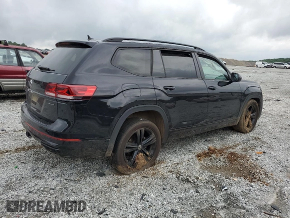 2023 Volkswagen Atlas SEL R-Line Black z VIN 1V2SR2CA1PC552029, wystawiony jako Copart lot #54371935 z przebiegiem Nie podano mil oraz Szkoda całkowita • Salvage title. Historia ofert i sprzedaży dostępna na DreamBid. Obrazek 3.