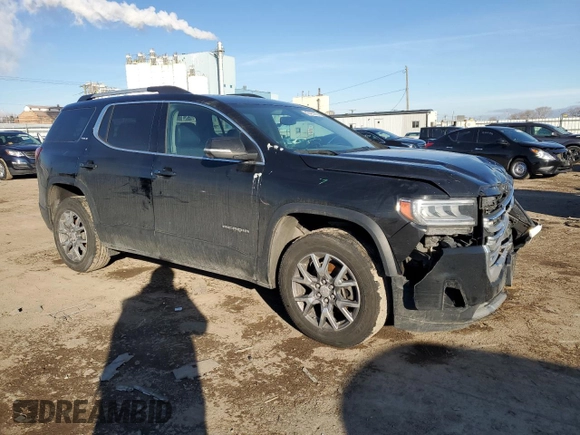 2020 GMC Acadia SLT with VIN 1GKKNMLS7LZ117853, listed as a Copart auction lot 43427465 with 109,962 mi miles and Salvage Title. Bid and sale history available at DreamBid. Image 4.