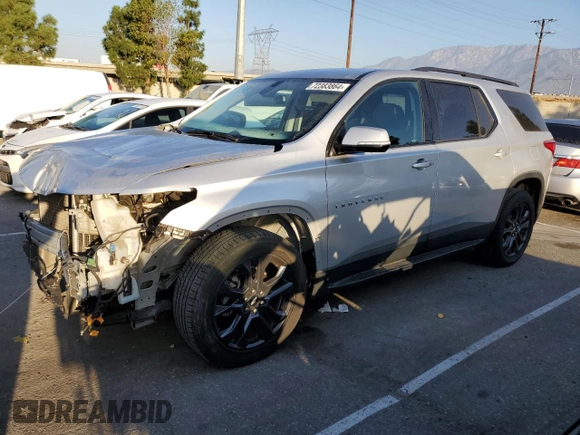 2018 Chevrolet Traverse RS with VIN 1GNERJKX1JJ254511, listed as a Copart auction lot 72383864 with 91,640 mi miles and Salvage Title. Bid and sale history available at carsss.com. Image 1.
