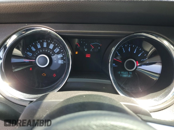 2014 Ford Mustang V6 with VIN 1ZVBP8EM4E5300551, listed as a Copart auction lot 52132745 with 113,887 mi miles and Salvage Title. Bid and sale history available at carsss.com. Image 9.