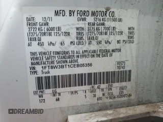 2012 Ford F-350 XL z VIN 1FT8W3BT1CEB05356, wystawiony jako Copart lot #42795815 z przebiegiem 240 996 mil mil oraz Szkoda całkowita • Salvage title. Historia ofert i sprzedaży dostępna na DreamBid. Obrazek 14.