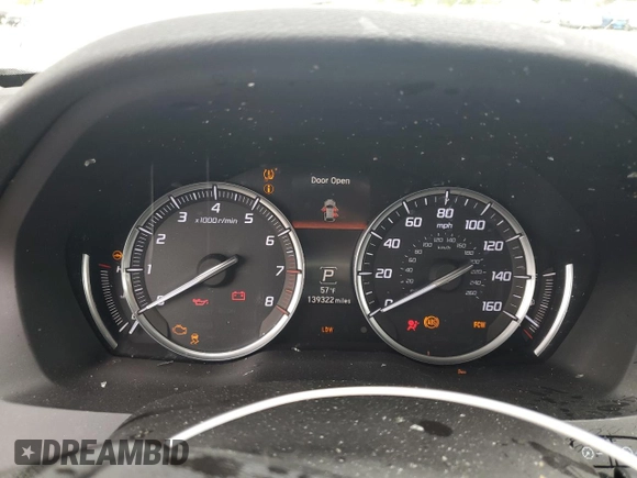 2015 Acura MDX Technology with VIN 5FRYD4H41FB019283, listed as a Copart auction lot 54602125 with 139,322 mi miles and Salvage title. Bid and sale history available at DreamBid. Image 9.