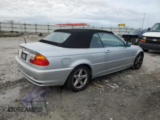 2002 BMW 3 Series 325Ci with VIN WBABS33492JY43255, listed as a Copart auction lot 80297624 with 138,885 mi miles and Salvage Title. Bid and sale history available at carsss.com. Image 3.