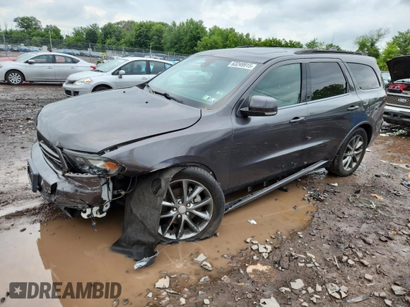 2017 Dodge Durango GT с VIN 1C4RDJDG6HC771534, выставлен на аукционе Copart как лот 63249915 с пробегом 66 434 миль миль и Списание • Salvage title. История ставок и продаж доступна на DreamBid. Изображение 1.