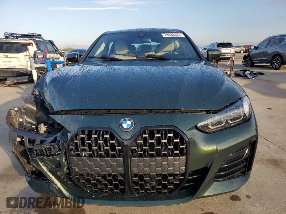 2022 BMW 4 Series 430i with VIN WBA63AV03NFM26508, listed as a Copart auction lot 78535424 with Not provided miles and Salvage title. Bid and sale history available at DreamBid. Image 5.