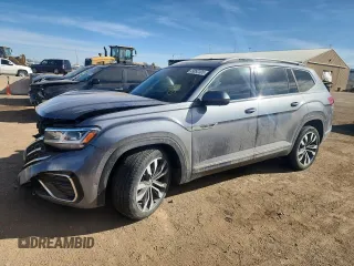 2022 Volkswagen Atlas SEL Premium R-Line with VIN 1V2FR2CA9NC506401, listed as a Copart auction lot 49092305 with 54,571 mi miles and Salvage title. Bid and sale history available at DreamBid. Image 1.