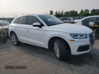 2018 Audi Q5 Premium Plus with VIN WA1BNAFY3J2009000, listed as a Copart auction lot 60515205 with Not provided miles and Salvage title. Bid and sale history available at DreamBid. Image 4.