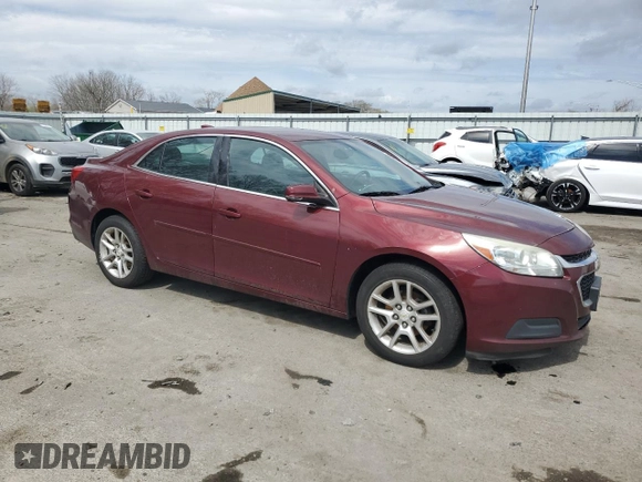 2015 Chevrolet Malibu LT with VIN 1G11C5SL5FF250820, listed as a Copart auction lot 50632935 with 20,491 mi miles and Salvage Title. Bid and sale history available at DreamBid. Image 4.
