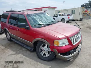 2003 Ford Expedition Eddie Bauer z VIN 1FMEU17W43LB13619, wystawiony jako IAAI lot #42408411 z przebiegiem 125 858 mil mil oraz . Historia ofert i sprzedaży dostępna na DreamBid. Obrazek 1.