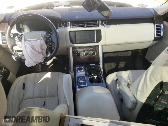 2015 Land Rover Range Rover HSE with VIN SALGS2VF3FA232623, listed as a Copart auction lot 36095313 with Not provided miles and Salvage title. Bid and sale history available at DreamBid. Image 8.