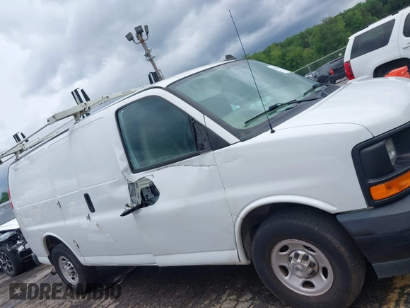 2017 Chevrolet Express Cargo with VIN 1GCWGAFF7H1345734, listed as a IAAI auction lot 42438389 with 184,130 mi miles and . Bid and sale history available at DreamBid. Image 13.