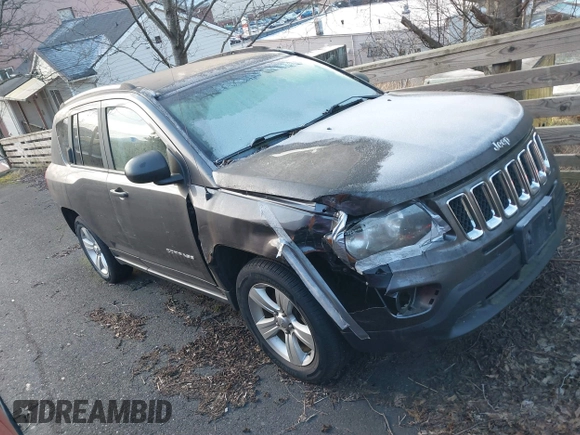 2015 Jeep Compass Sport with VIN 1C4NJDBB0FD153844, listed as a IAAI auction lot 41130360 with Not Provided miles and . Bid and sale history available at carsss.com. Image 1.