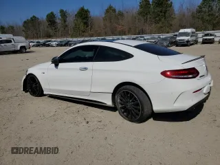 2018 Mercedes-Benz C 43 AMG with VIN WDDWJ6EB2JF612080, listed as a Copart auction lot 48630235 with 72,563 mi miles and Salvage title. Bid and sale history available at DreamBid. Image 2.