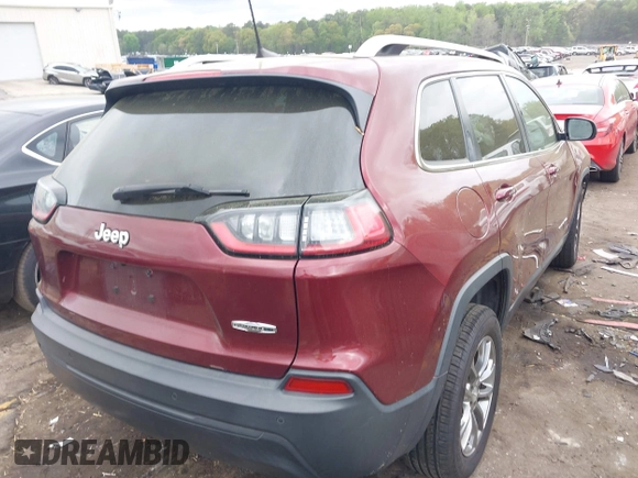 2019 Jeep Cherokee Latitude Plus with VIN 1C4PJLLB9KD434990, listed as a IAAI auction lot 41959477 with 96,283 mi miles and . Bid and sale history available at DreamBid. Image 4.