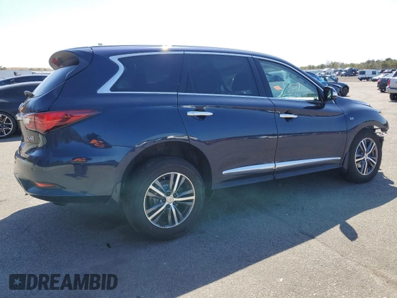 2019 Infiniti QX60 Pure with VIN 5N1DL0MM1KC505094, listed as a Copart auction lot 51243615 with 42,850 mi miles and Salvage title. Bid and sale history available at DreamBid. Image 3.