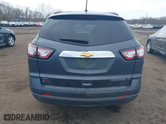 2014 Chevrolet Traverse LS z VIN 1GNKVFKD3EJ187997, wystawiony jako IAAI lot #41834781 z przebiegiem 150 994 mil mil oraz . Historia ofert i sprzedaży dostępna na DreamBid. Obrazek 16.