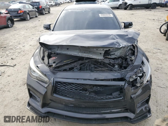 2014 Infiniti Q50 Sport with VIN JN1BV7AR3EM687395, listed as a Copart auction lot 49869235 with 86,199 mi miles and Salvage Title. Bid and sale history available at DreamBid. Image 5.