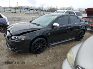 2012 Mitsubishi Lancer GT with VIN JA32U8FW8CU015848, listed as a Copart auction lot 44811085 with 104,101 mi miles and Salvage Title. Bid and sale history available at carsss.com. Image 1.