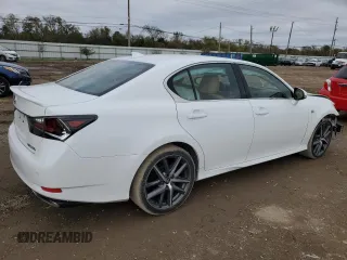 2018 Lexus GS with VIN JTHBZ1BL7JA015309, listed as a Copart auction lot 84082574 with 49,366 mi miles and Salvage Title. Bid and sale history available at carsss.com. Image 3.